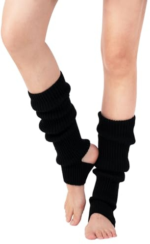 AWOCAN Women Ballet Leg warmers Knitted Stirrup Leg Warmers for women Winter Extra Soft long legwarmers for Yoga Dance