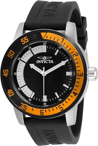 Invicta Specialty Orologio da Uomo in acciaio inossidabile con movimento Quarzo - 45mm, Nero/Orgango