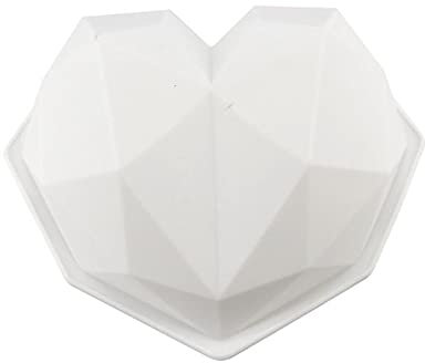 2 Diamanti amore cuore stampo in silicone francese schiuma torta torta torta torta torta torta torta torta San Valentino torta