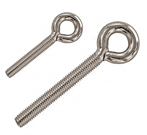 Metrische Ringschraube, Schraubösen, Gewinde M4 M5 M6, Ösenschraube Edelstahl V2A (25, M4 x 10 mm)