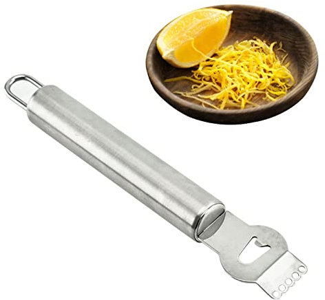 PW TOOLS Grattugia Limone Zester | Grattugia Limone Zester con Lama a Canale,Lemon Zester Tool Impugnatura Comfort Grattugia Zester, Grattugie per Pela Agrumi in Acciaio Inox da Cucina