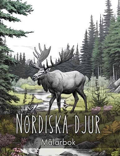 Nordiska djur: Målarbok