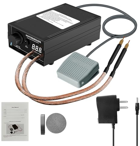 8000W Punktschweißgerät für akkus,Handschweißgerät, Tragbares Punktschweißgerät DIY Kit, Hochleistungs-Handschweißgerät mit Nickelband für 18650 Batteriepack Schweißgeräte (8.4, Volt)