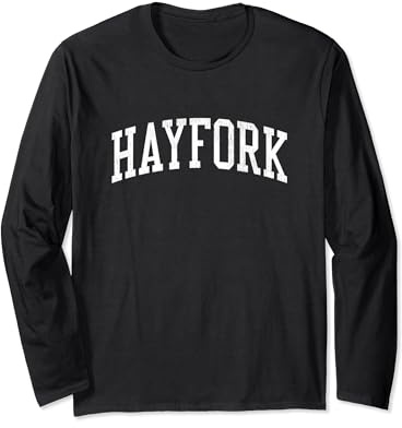 Hayfork CA Vintage Athletic Sports JS02 Long Sleeve T-Shirt