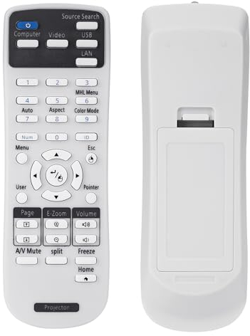 Aimdio 217702300 Universal Beamer Fernbedienung für Epson EB-2250U EB-2040 EB-2055 EB-2065 EB-2140W EB-2155W EB-2165W EB-2245U EB-2255U EB-2265U EB-X500KG EB-X550KG Projektoren