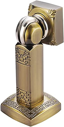 Magnetische Türen Türstopper, bodenmontierter Türstopper mit Schrauben, schützt Wände und Türen, hält Ihre Tür offen (Farbe: Schwarzbronze) (Farbe: Grünbronze) (Color : Green Bronze)