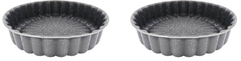 Marclix Charlotte, 2 teglie per torte, rivestimento antiaderente a 4 strati, in alluminio pressofuso, stampo per torta Charlotte a sgancio rapido, 24 cm B