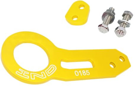 Gancio di traino per Paraurti posteriore - Anello di traino per Paraurti di auto,Anello di rimorchio per autoveicoli in alluminio, Gancio per rimorchio da corsa per, Camping-Car, Camion