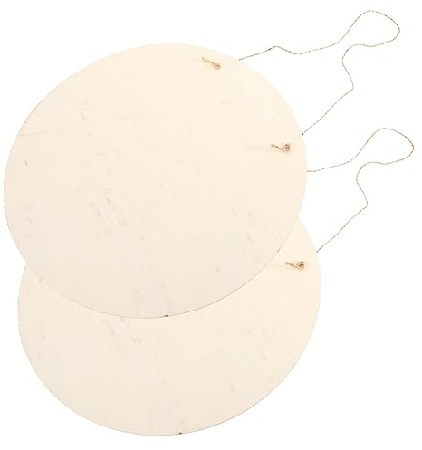 CAXUSD 2sätze Holzschilder Runde Holzscheiben Zum Basteln Unbehandelte Holzplatten Für Kreative Dekorationen Geeignet Für Hochzeiten Partys Weihnachten Mehr