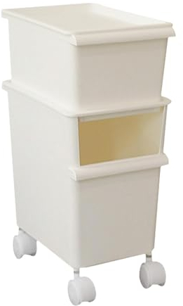 Gomice Pet Food Storage Container - Pet Food Storage Treat Dispenser Container,Stackable Cat Dry Food Storage Box with Wheels for Cat Food