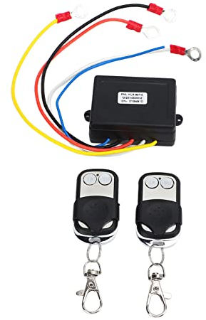 Tomotato Kit Telecomando Wireless per Verricello, Controller Universale per Interruttore Portatile 12V 24V Kit Ricevitore Interruttore di Comando per Verricello per Camion ATV SUV