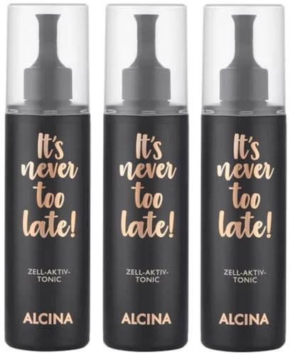 3er Zell Aktiv Tonic pflegende Kosmetik Its never too late Alcina spendet Feuchtigkeit 125 ml