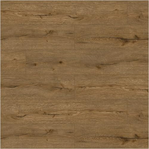 HORI Klick Hart Vinylboden aus hochwertigem SPC ohne PVC, Golden Grain, elegante Landhausdiele, 1,71m², Trittschalldämmung, wasserfest, pflegeleicht und widerstandsfähig