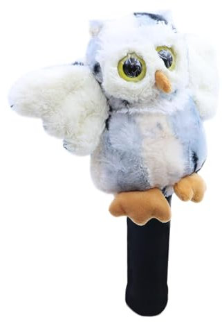 Lustige Golfschlägerhaube, Eule Golf Schlägerhaube, Tier Driver Heads Covers Eule Golf Zubehör Gefüllte Eule Headcover Funktionelle Golfschlägerhauben Tierthema Golfschlägerabdeckung für Männer