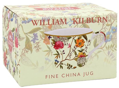 The Leonardo Collection William Kilburn Kitchen Use Jug | Ceramic Finish, Heritage Artwork, Multi-Purpose Serving, Water & Dairy Use, Elegant Home Display