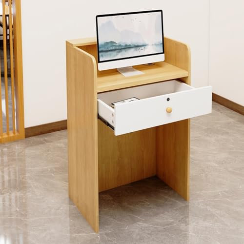 Moderne LED-Empfangstheke mit abschließbarer Schublade für Büro, Salon, Lobby, Shop