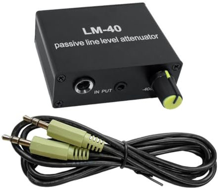 FPHADO Attenuatore audio passivo, scheda audio del segnale di uscita di linea, altoparlante, microfono, porta microfono, convertitore alto e basso+linea 3,5