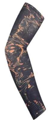 ESMENATZLS 1 manicotto estivo unisex con tatuaggi finti per uomo e donna, protezione solare, protezione UV, stile hip hop, punk, slip on tattoo (2, 2 pezzi), 2, Taglia unica
