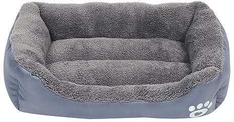 Ksikdeg Haustierbett mit pelzigem Kissen, weich und schön, Hundekorb, Hundesofa, Fellkissen, Nest