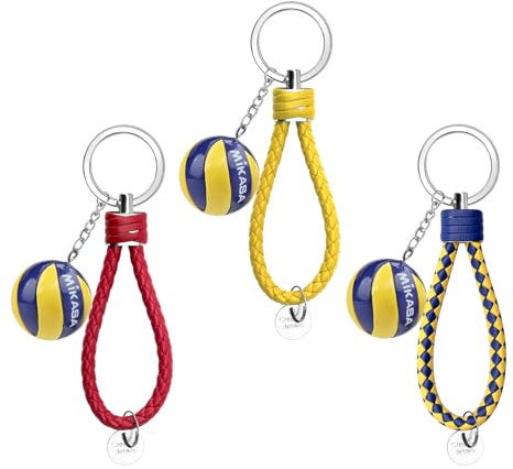 APOMOONS 3 stycken volleyboll nyckelring handboll volleyboll nyckelring volleyboll hänge bollspel solfjäder nyckelhållare sport souvenir hänge väska för hängande kedjor, kreativa presenter