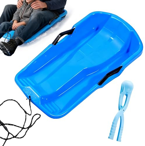 Yulokdwi Slittino da Neve | Equipaggiamento Per Slittino Ad Alta Velocità - Tavole Per Con Maniglia,Per Montagne Ghiaccio Sabbia Per Uomini Ragazzi Ragazze E Gioventù