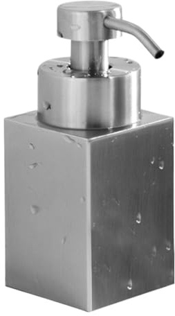 Seifenspender Edelstahl 200ml Square Soap Dispenser Standing Handwäsche Spender Für Duschgel Shampoo Dusche Bad Küche Waschraum