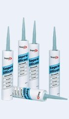 SoPro, silicone per ceramica color grigio cemento 14, cartuccia da 310 ml