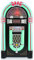 Vinyl Jukebox Record Player Retro Vintage Stereo Entertainment Centre 7 Colour Changing LED Lights Remote Floor Standing Portable Wheels FM Radio Bluetooth AUX MP3 USB CD AUX