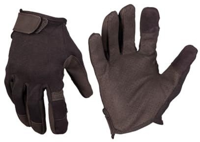 Mil-Tec Guantes táctiles para Hombre, Color Negro, Negro -, Small