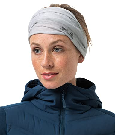 Jack Wolfskin Unisex Melange Headgear Schlauchtuch, Light Grey, Einheitsgröße