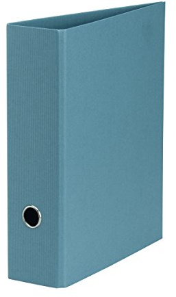 Rössler SOHO Ordner DIN A4 | Ordner A4 breit | Aktenordner A4 | Ordner breit mit Griffloch | DIN A4 Ordner mit Hebelmechanik | 320 x 285 x 85 mm | 1 Stück | Farbe: Blau | Denim | Aktenordner mit Hebelmechanik und Griffloch für Dokumente, Unterlagen und Büroorganisation