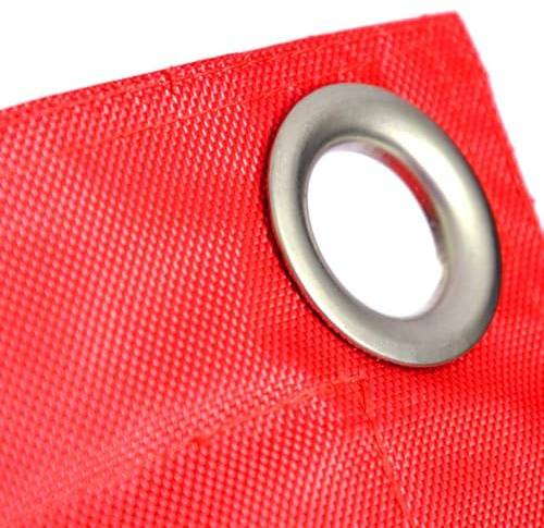 LIVEDECO - Housse Vide Pouf Géant XL Imperméable Extérieur Outdoor Rouge Iron RAW BiG52