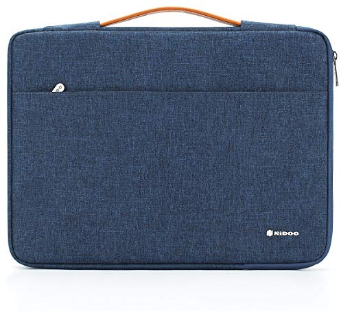 NIDOO 15.6 Inch Laptop Sleeve Case Briefcase Handbag for 15.6 Lenovo Yoga Chromebook Ideapad 330S Legion Y730 ThinkPad T580 X1 Extreme /15.6 HP EliteBook 755 G5 / 15.6 Dell Latitude 5590,Blue