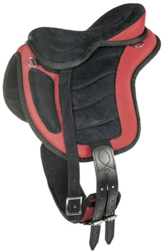 German Riding Sattel Expert-Child - baumlos (rot)