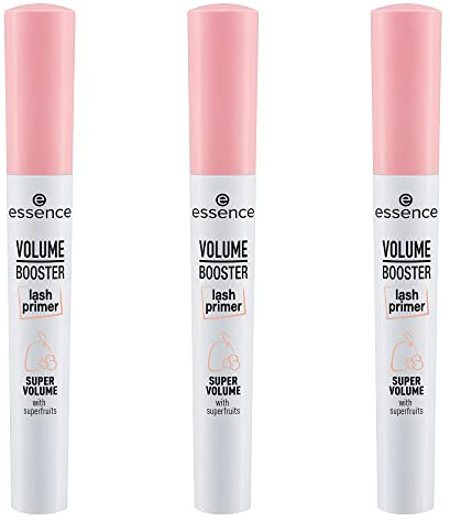 essence VOLUME BOOSTER lash primer, mascara, bianco, volumizzante, primer, con oli, vegano, senza microplastiche, confezione da 3 (3x7 ml)