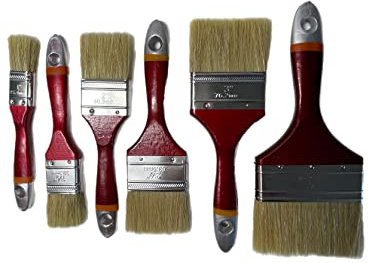 Set di 36 pennelli per vernice 25/38/50/63/75/100 mm, 6 pennelli da pittore