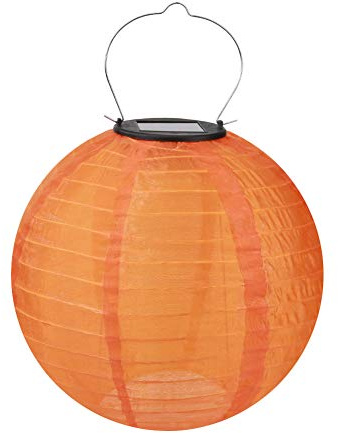 Starnearby 12 inch Solarlaterne Hängende Garten Wetterfeste Lampion, Außen Wasserdicht LED Solar Farbe Laterne Für Outdoor Hochzeit, Fest Dekoration 30CM(Orange)