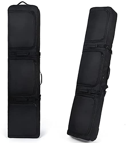 Rollen für Flugreisen Skitaschen – tragbare wasserdichte Snowboard-Tasche | große Kapazität | ideal für Roadtrips & Flugreisen | passend für 2 Sets Ski