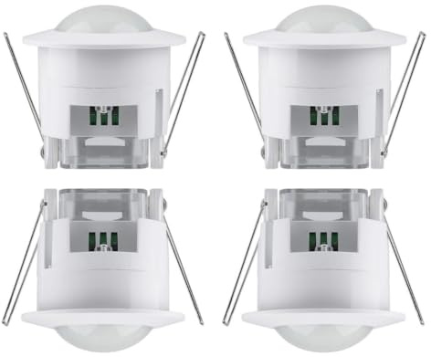 WallMall - Rilevatore di Movimento Sensore Infrarossi Incasso Soffitto 360° Lampade Luci Porte Estrattore Aspiratore Temporizzato 220V fino a 1200W 6M (4)