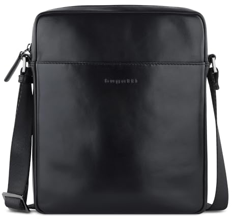 bugatti Romano Herren Schultertasche klein aus hochwertigem Leder