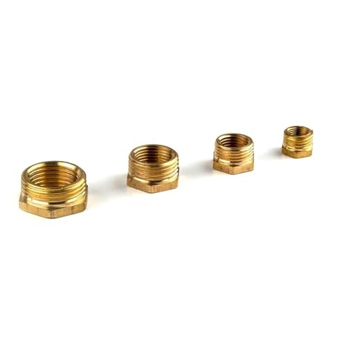 Brass Hose Fitting Hex Reducer Bushing M/F 1/8 1/4 3/8 1/2 3/4 1 BSP Male to Female change Coupler Connector Adapter(03-04)