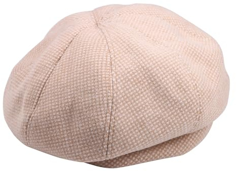 Aroncent Damen Retro Künstler Baskenmütze: Klassische Herbst Winter Barett aus schicker Wolle modischer Strick Beret für Damen