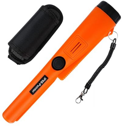 DEWIN Pinpointer Metalldetektor, Metal Detector IP68 Wasserdichter Hand-Pinpointerstab Hochempfindlicher 360° Schatzsucher Pinpointer