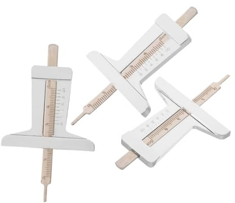 OUNONA Jauges de Profondeur de Bande de Roulement de Pneu Lot de 3 en Acier Inoxydable, Mesure Précise, Format Compact, pour Réparation Automobile