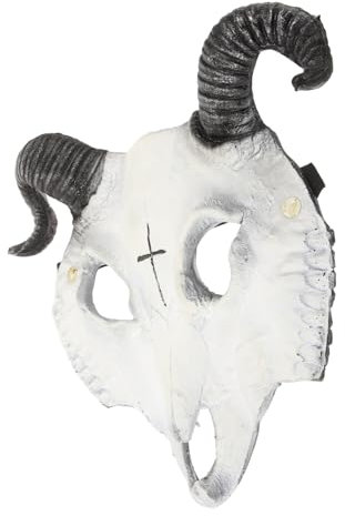 Sosoport 1 Pièce Accessoires De Carnaval Masque D'Halloween Demi-Masque De Démon Costume D'Animal De Squelette De Dessin Animé Visage Adulte Mascarade Fête Costume