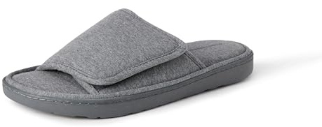 Amazon Essentials Zapatillas Ajustables con Punta Abierta y Talón Abierto Hombre, Gris, 42 EU