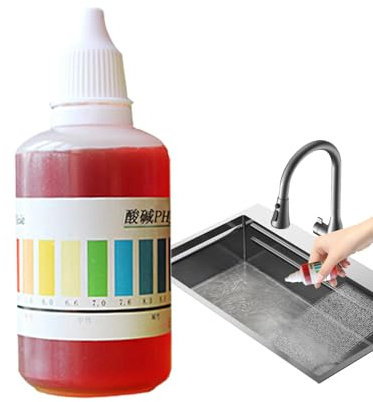 per test del pH,Reagente di prova del pH per piscine da 50 millilitri | Reattore di analisi della qualità 'acqua per acquari a casa e scuola rilevamento per piscina