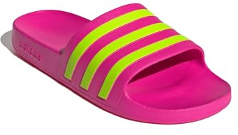 adidas 3 Stripes Adilette Badelatschen (pink lime, EU Schuhgrößensystem, Erwachsene, Numerisch, M, 38)