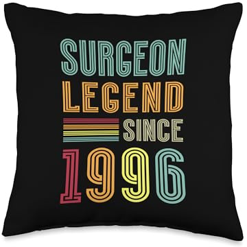 Surgery Legend 1996 30 Years Scalpel 30th Birthday Surgeon Throw Pillow
