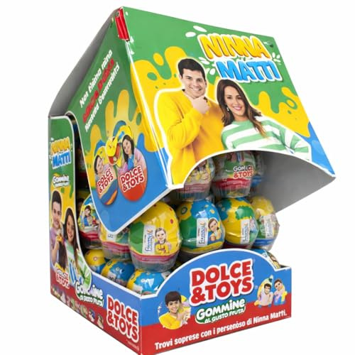 Ovetti di Cioccolato al Latte con Sorpresa Assortita 20 g Confezione da 24 Pezzi Snack Dolci per Bambini Regalini Feste Compleanno Eventi Scuola Pasqua